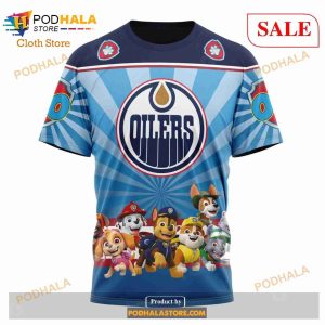 Custom Edmonton Oilers Paw Patrol Sweatshirt NHL Hoodie 3D 6