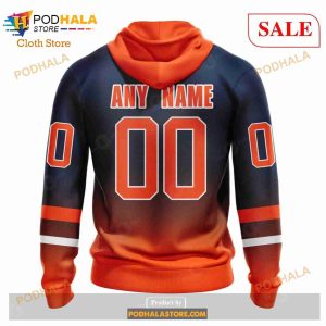Custom Edmonton Oilers Retro Gradient Design Sweatshirt NHL Hoodie 3D 3