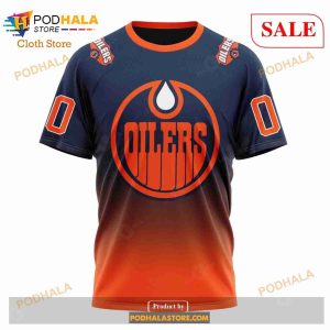 Custom Edmonton Oilers Retro Gradient Design Sweatshirt NHL Hoodie 3D 6