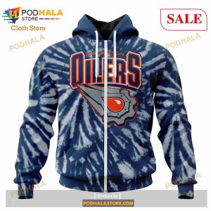 Custom Edmonton Oilers Retro Vintage Tie Dye Sweatshirt NHL Hoodie 3D 2