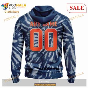 Custom Edmonton Oilers Retro Vintage Tie Dye Sweatshirt NHL Hoodie 3D 3