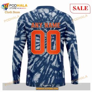 Custom Edmonton Oilers Retro Vintage Tie Dye Sweatshirt NHL Hoodie 3D 5
