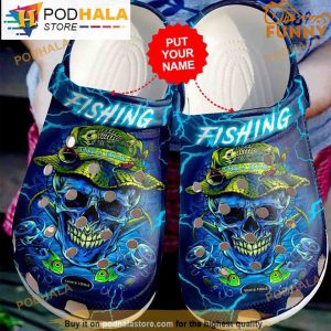 Custom Fisherman Skull Clogband 3D Crocs