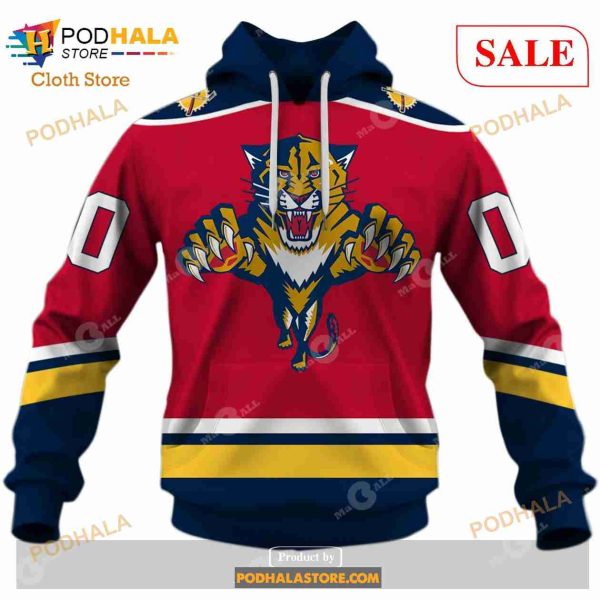 Custom Florida Panthers 90s Throwback Vintage NHL Away Sweatshirt Hoodie 3D