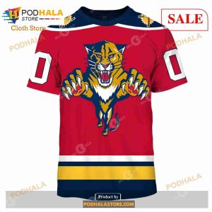Custom Florida Panthers 90s Throwback Vintage NHL Away Sweatshirt Hoodie 3d 2