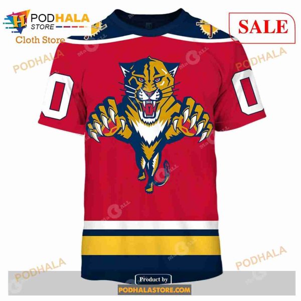 Custom Florida Panthers 90s Throwback Vintage NHL Away Sweatshirt Hoodie 3D