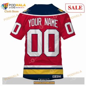 Custom Florida Panthers 90s Throwback Vintage NHL Away Sweatshirt Hoodie 3d 6
