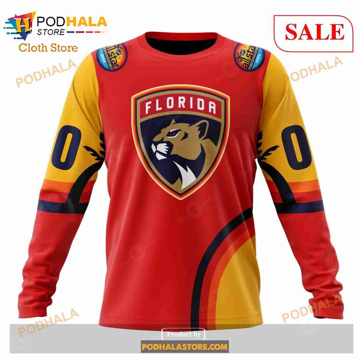 Custom Florida Panthers ALL Star Sunset Sweatshirt NHL Hoodie 3D - Bring  Your Ideas, Thoughts And Imaginations Into Reality Today