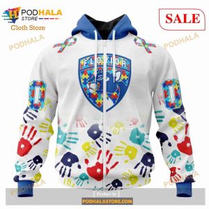 Custom Florida Panthers Autism Awareness Design NHL Hoodie 3D 2