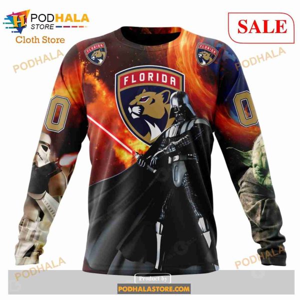 Custom Florida Panthers Design X Star War Sweatshirt NHL Hoodie 3D