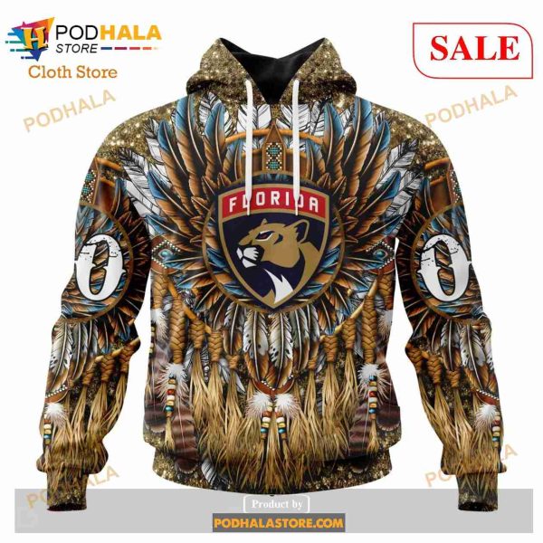 Custom Florida Panthers Native Costume Design Sweatshirt NHL Hoodie 3D