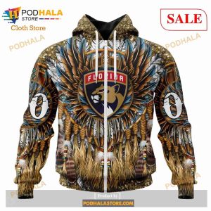 Custom Florida Panthers Native Costume Design Sweatshirt NHL Hoodie 3D 2