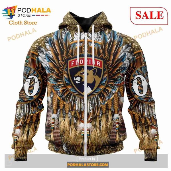 Custom Florida Panthers Native Costume Design Sweatshirt NHL Hoodie 3D