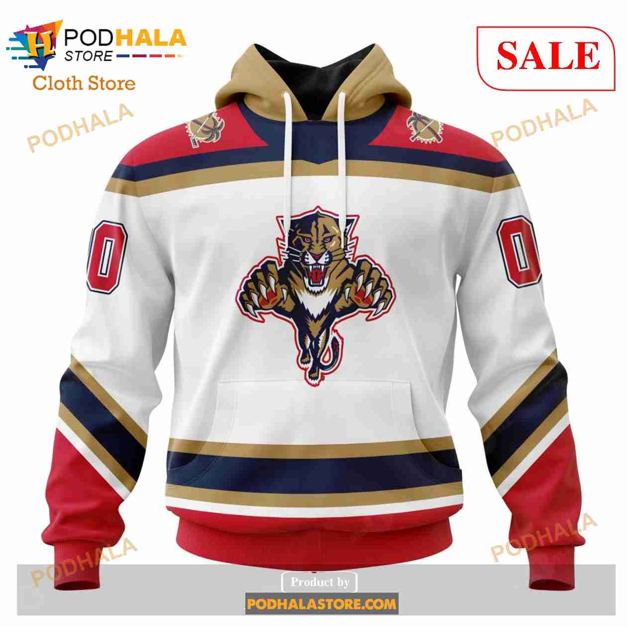 NHL Florida Panthers Special Native Costume Graphics Hoodie