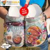 Custom Flower Basketball Clogband 3D Crocs Slippers