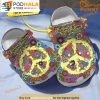 Custom Flowers For Peace Hippie Clogband 3D Crocs