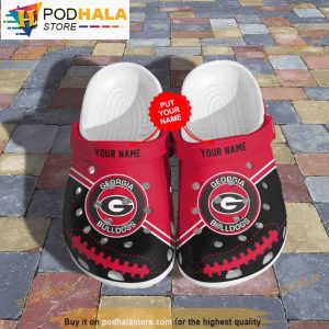 Custom Georgia Bulldogs Football Ncaa Clogband 3D Crocs Slippers