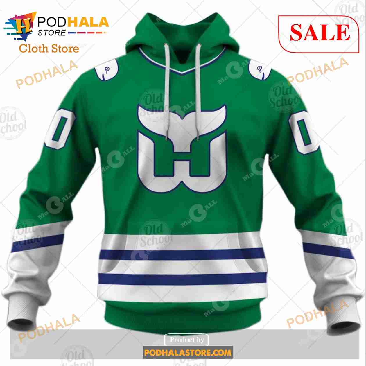 Custom Hartford Whalers Carolina Hurricanes Vintage NHL Sweatshirt Hoodie  3D - Bring Your Ideas, Thoughts And Imaginations Into Reality Today