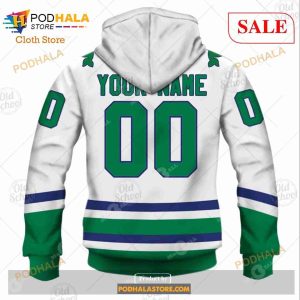 Custom Hartford Whalers Carolina Hurricanes Vintage NHL Sweatshirt Hoodie 3d 6