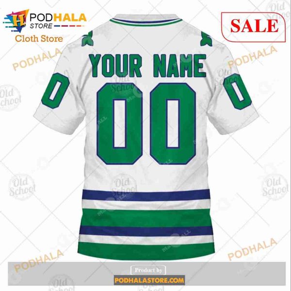 Custom Hartford Whalers Carolina Hurricanes Vintage NHL Sweatshirt Hoodie 3D
