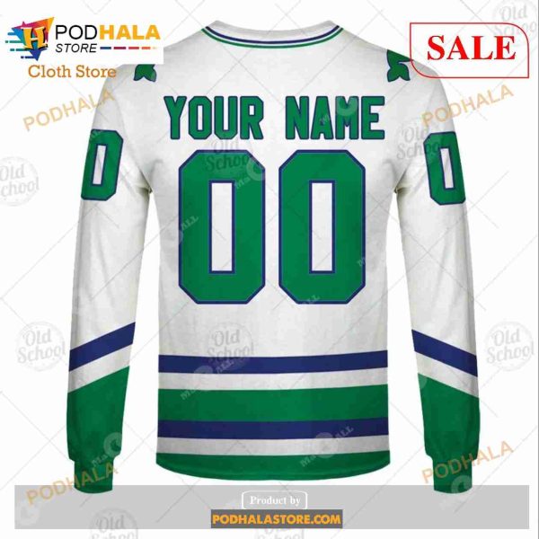 Custom Hartford Whalers Carolina Hurricanes Vintage NHL Sweatshirt Hoodie 3D