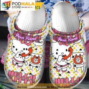 Custom Hello Kitty Phone Funny Clogband 3D Crocs