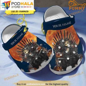 Custom Jack Skellington Crown Royal Halloween Crocband 3D Crocs