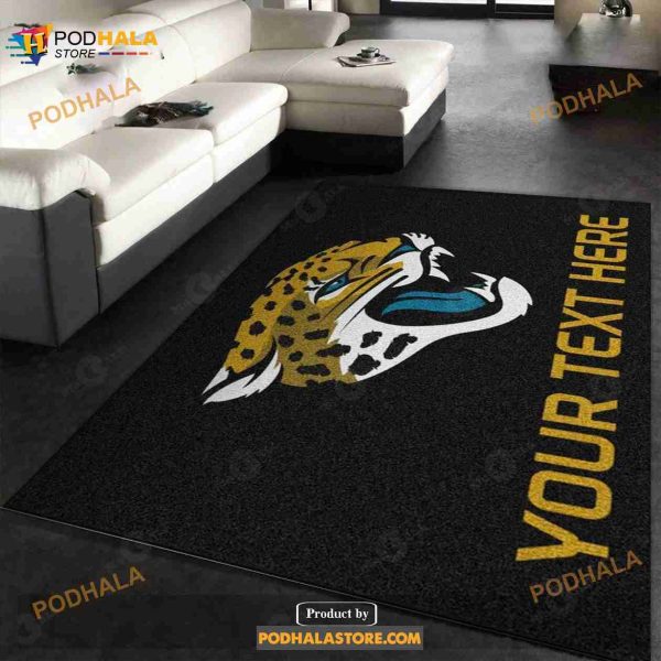 Custom Jacksonville Jaguars Accent Rug NFL Area Rug Home Decor Floor Decor