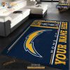 Custom Los Angeles Chargers Wincraft Custom NFL Area Rug, Bedroom, Christmas Gift