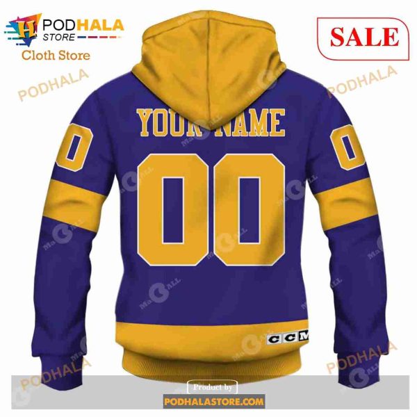 Custom Los Angeles Kings 70s Throwback Vintage NHL Away Sweatshirt Hoodie 3D