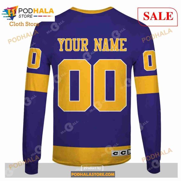 Custom Los Angeles Kings 70s Throwback Vintage NHL Away Sweatshirt Hoodie 3D