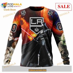 Custom Los Angeles Kings Design X Star War Sweatshirt Nhl Hoodie 3d 4