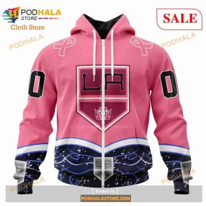 Custom Los Angeles Kings Fights Cancer Sweatshirt Nhl Hoodie 3d 2
