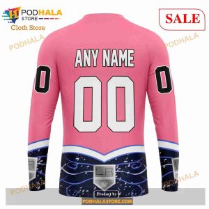 Custom Los Angeles Kings Fights Cancer Sweatshirt Nhl Hoodie 3d 5