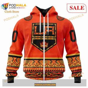 Custom Los Angeles Kings National Day For Truth And Reconciliation Nhl Hoodie 3d 2