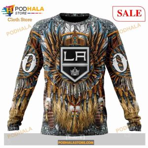 Custom Los Angeles Kings Native Costume Design Sweatshirt Nhl Hoodie 3d 4