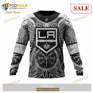 Custom Los Angeles Kings Norse Viking Symbols Sweatshirt Nhl Hoodie 3d 6