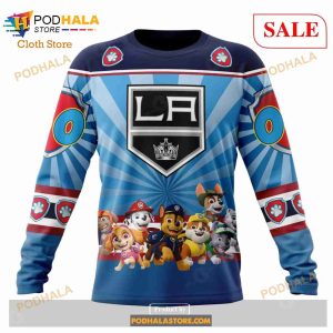 Custom Los Angeles Kings Paw Patrol Sweatshirt Nhl Hoodie 3d 4