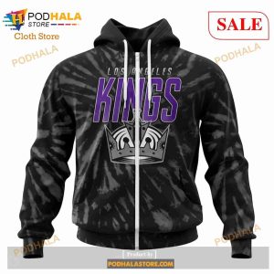 Custom Los Angeles Kings Retro Vintage Tie Dye Sweatshirt Nhl Hoodie 3d 2
