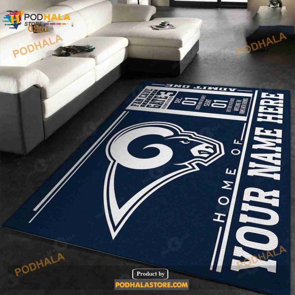 Custom Los Angeles Rams Wincraft Custom NFL Team Logos Area Rug