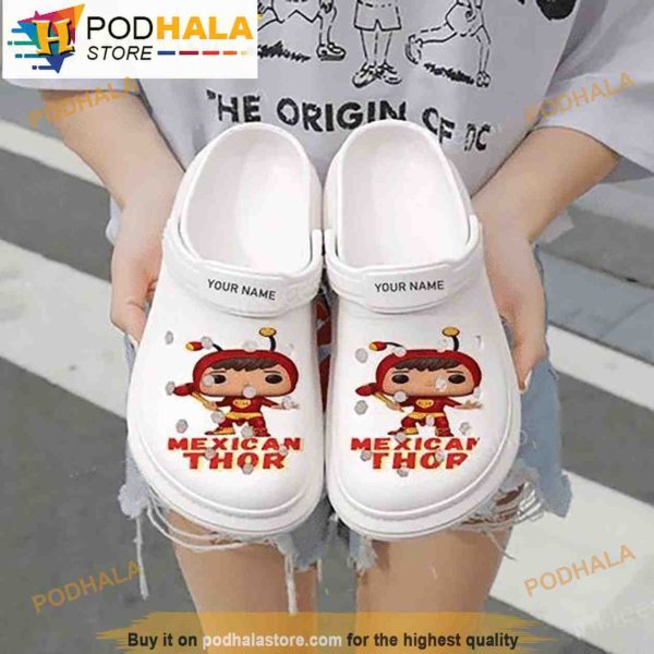 Custom Mexican Thor Rubber Avengers Crocband 3D Crocs
