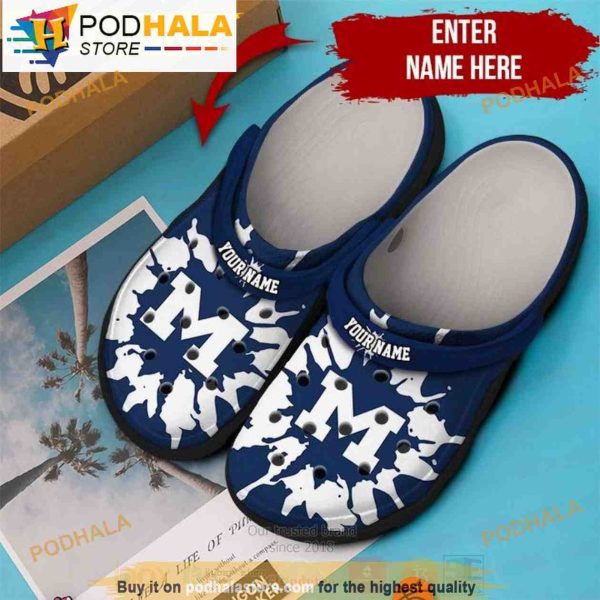 Custom Michigan Wolverines Football Ncaa Crocband 3D Crocs