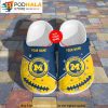 Custom Michigan Wolverines Football Ncaa Crocband 3D Crocs Slippers