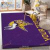 Custom Minnesota Vikings Accent Rug NFL Area Rug
