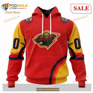 Custom Minnesota Wild All Star Sunset Sweatshirt Nhl Hoodie 3d 1