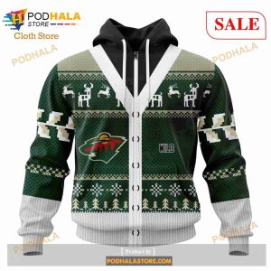 Custom Minnesota Wild Chrismas Season Sweatshirt Nhl Hoodie 3d 2