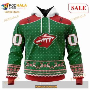 Custom Minnesota Wild Christmas Apparel Sweatshirt Nhl Hoodie 3d 1