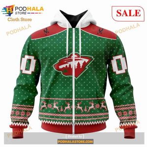 Custom Minnesota Wild Christmas Apparel Sweatshirt Nhl Hoodie 3d 2