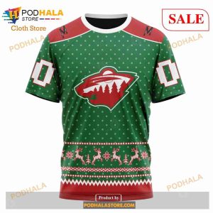 Custom Minnesota Wild Christmas Apparel Sweatshirt Nhl Hoodie 3d 6