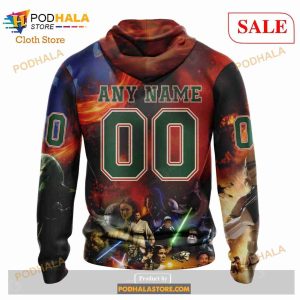 Custom Minnesota Wild Design X Star War Sweatshirt Nhl Hoodie 3d 3